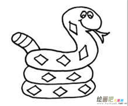 蛇的简笔画：关于蛇的介绍